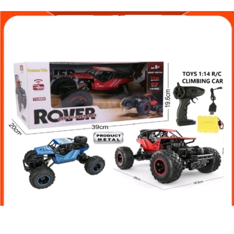PROMO MAINAN ANAK MOBIL REMOT CONTROL RC ROCK CRAWLER ROVER 4WD 4X4 SKALA 1:16