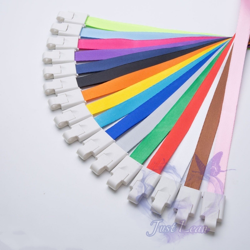 

1.5CM Multi-color Gesper Satu Bagian Gesper Izin Kerja Lanyard Lencana Label Pameran Lanyard Kartu Pelajar Lencana Lanyard plat nomor kerja