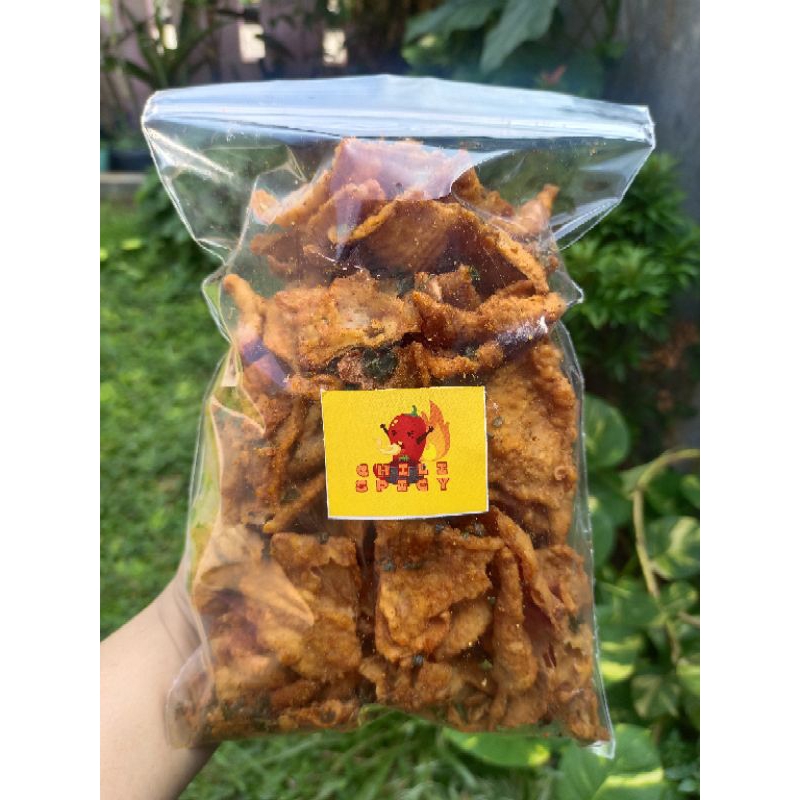

KULIT CRISPY PEDAS DAUN JERUK