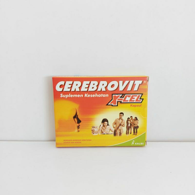 Cerebrovit X-Cel Vitamin Suplemen Otak Dewasa isi 10 Tablet