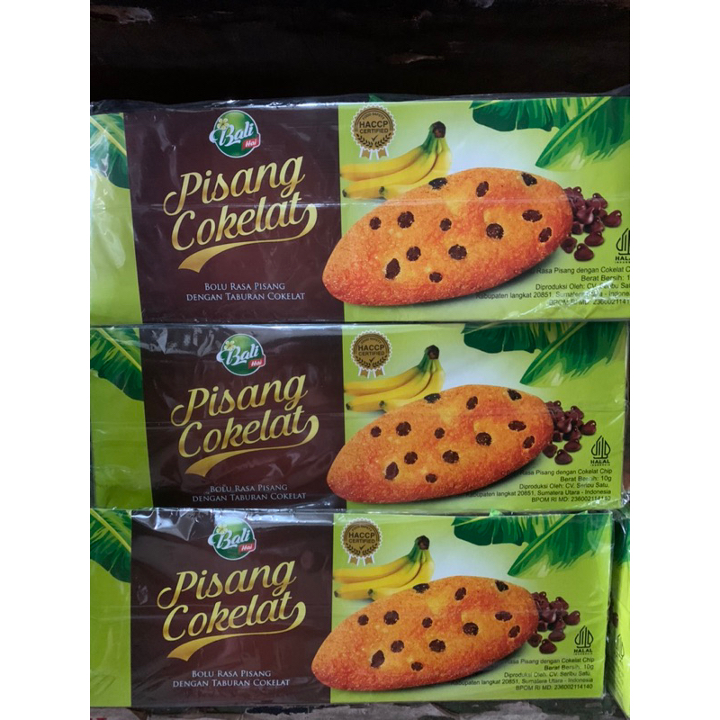 

Bolu Pisang cokelat Bali hai Bolu rasa Pisang box isi 24 pcs