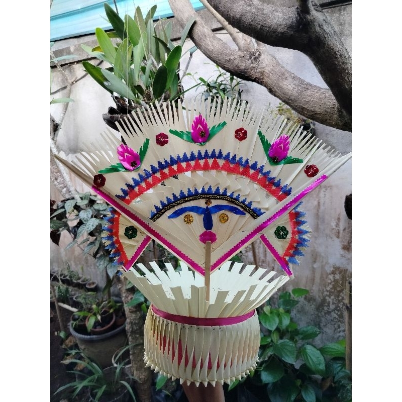 Canang Bundar/Gebogan Ental 20cm