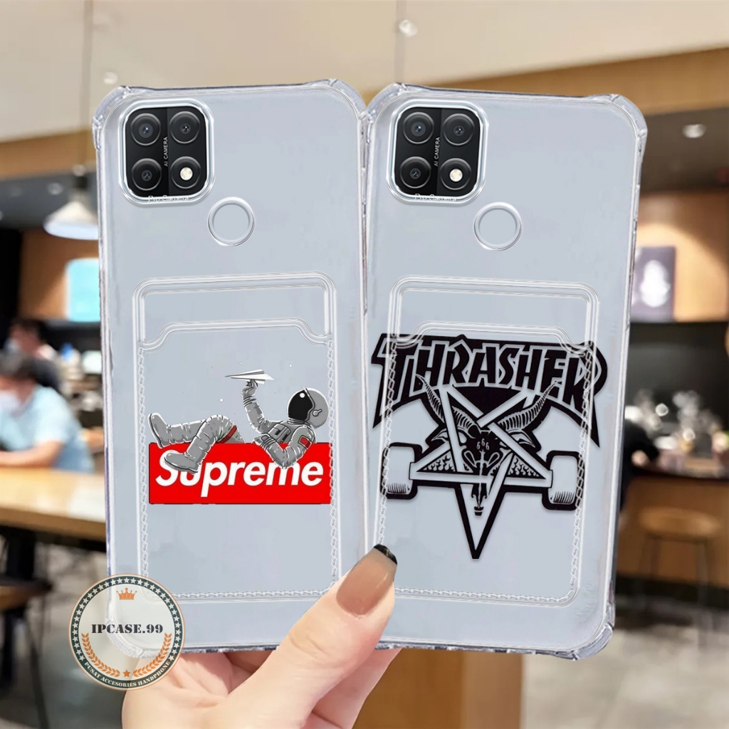 |010| REDMI 9C / 10A  Case Slot Card Bening Fashion Motif Supreme Keren (Type lain via chat)