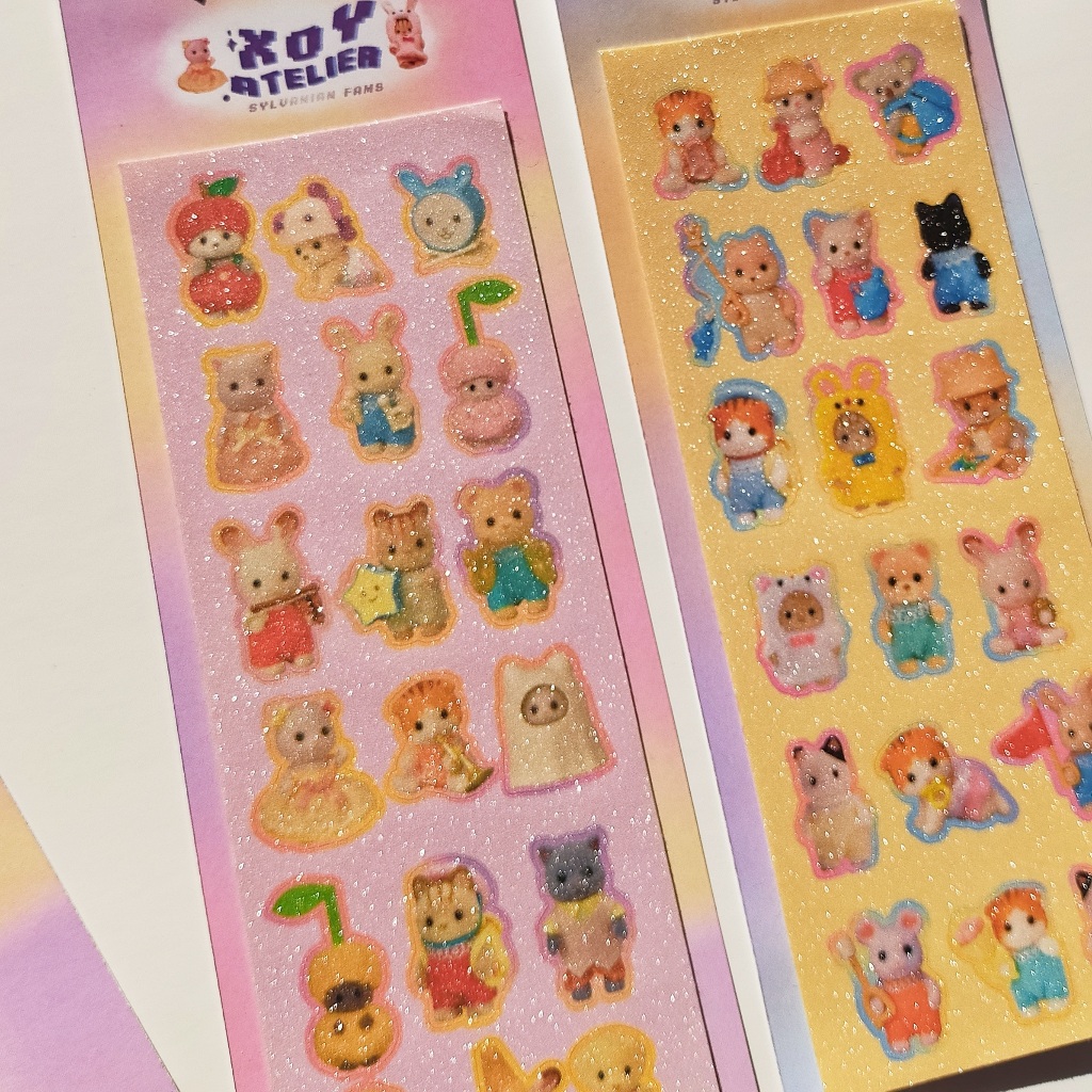 

Sylvanian family sticker | Deco sticker sheet - xoy.atelier