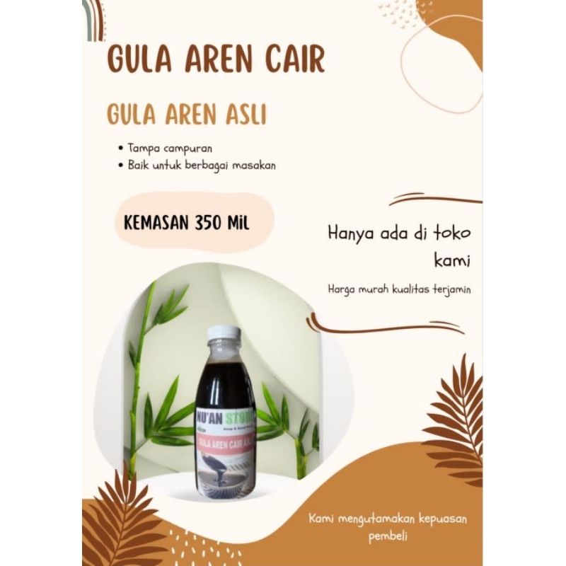 

GULA AREN CAIR ASLI GULA AREN PER 350 MIL