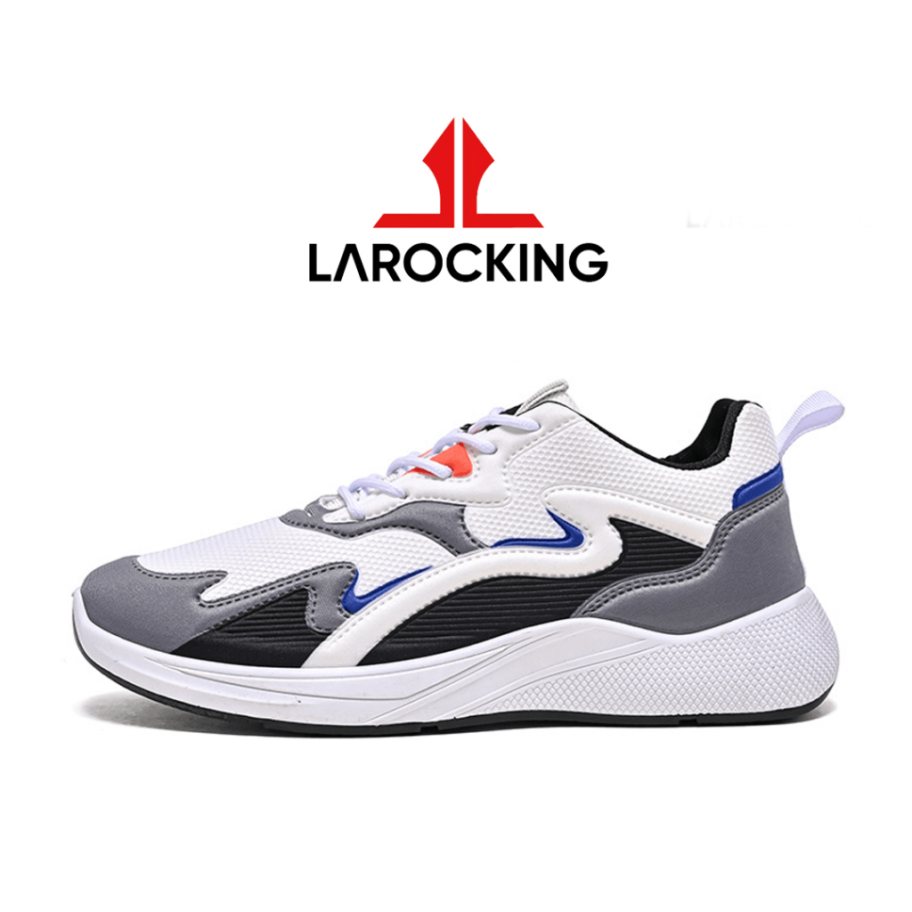 Promo Terbaru Larocking - Artemis Putih Biru | Sepatu Sneakers Pria  42