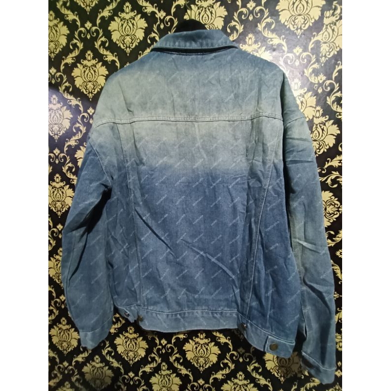 jaket denim balenciaga aop