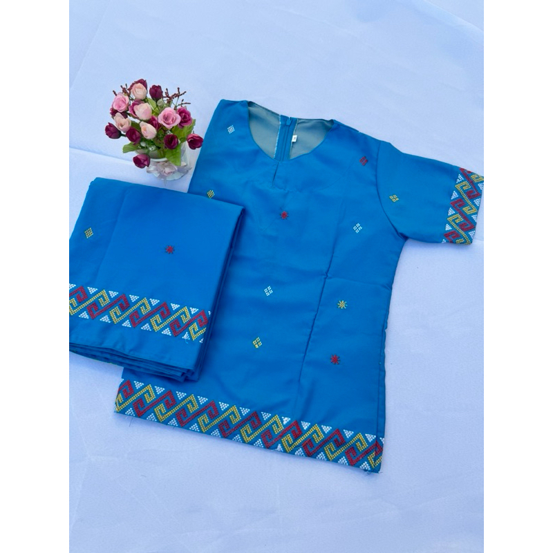 Baju set wanita toraja bordir