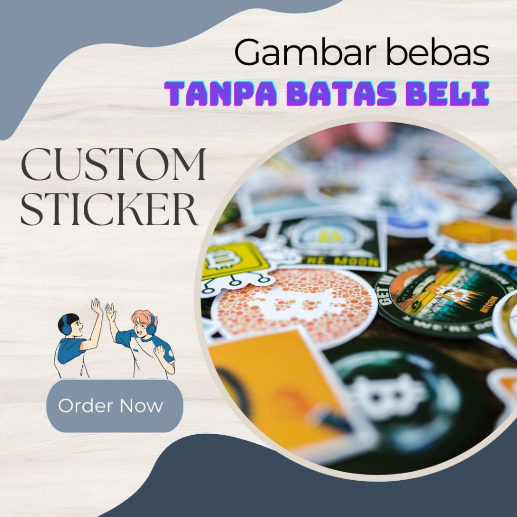 

custom kastem sticker vinyl atau bontag spongebob lucu