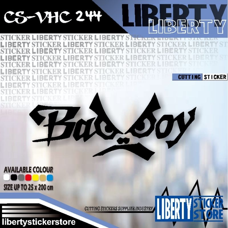 bad boy cutting sticker | bad boy cutting stiker | cutting sticker bad boy | cutting stiker bad boy