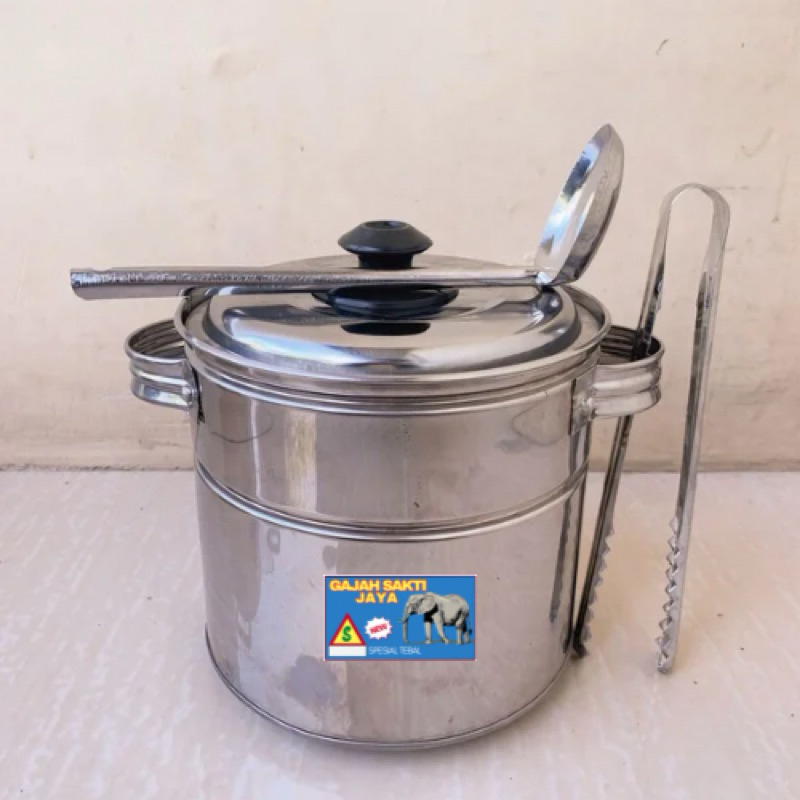 DANDANG BAKSO MINI UKURAN 16CM TUTUP STAINLES