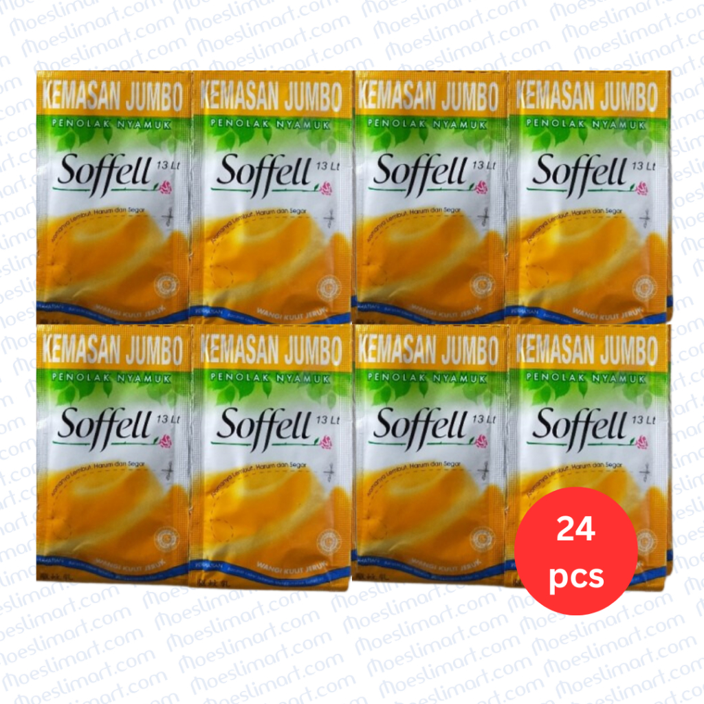 Soffell Lotion Anti Nyamuk Kulit Jeruk 11 g Rencengan isi 24 sachet