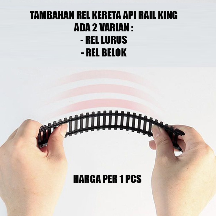 TAMBAHAN JALUR REL RAIL KING KERETA API RAILKING BELOK DAN LURUS TERMURAH