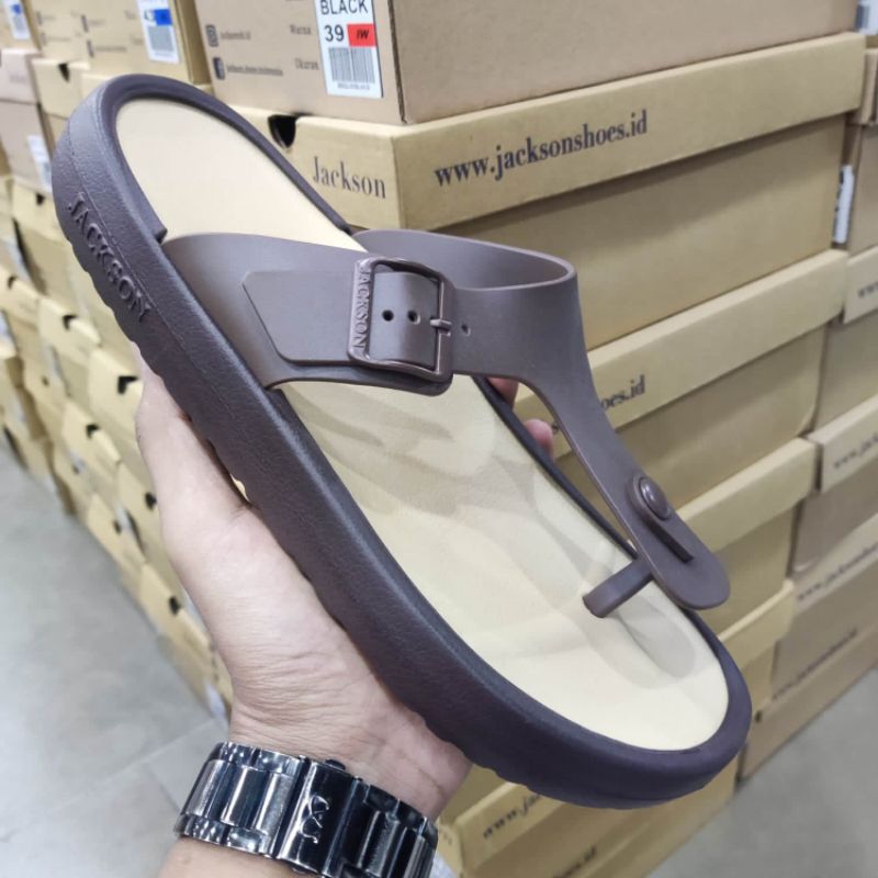 JACKSON ORIGINAL❗Sandal Phylon Jepit Brown Pria/Wanita (UNISEX)