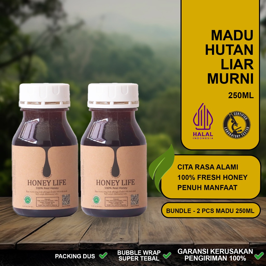 

HL - Madu Hutan Honey Life 250Ml (2 Bottles)