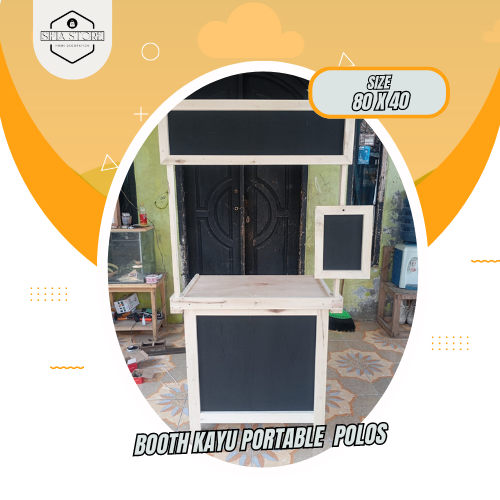 80X40 BOOTH KAYU PORTABLE POLOSAN