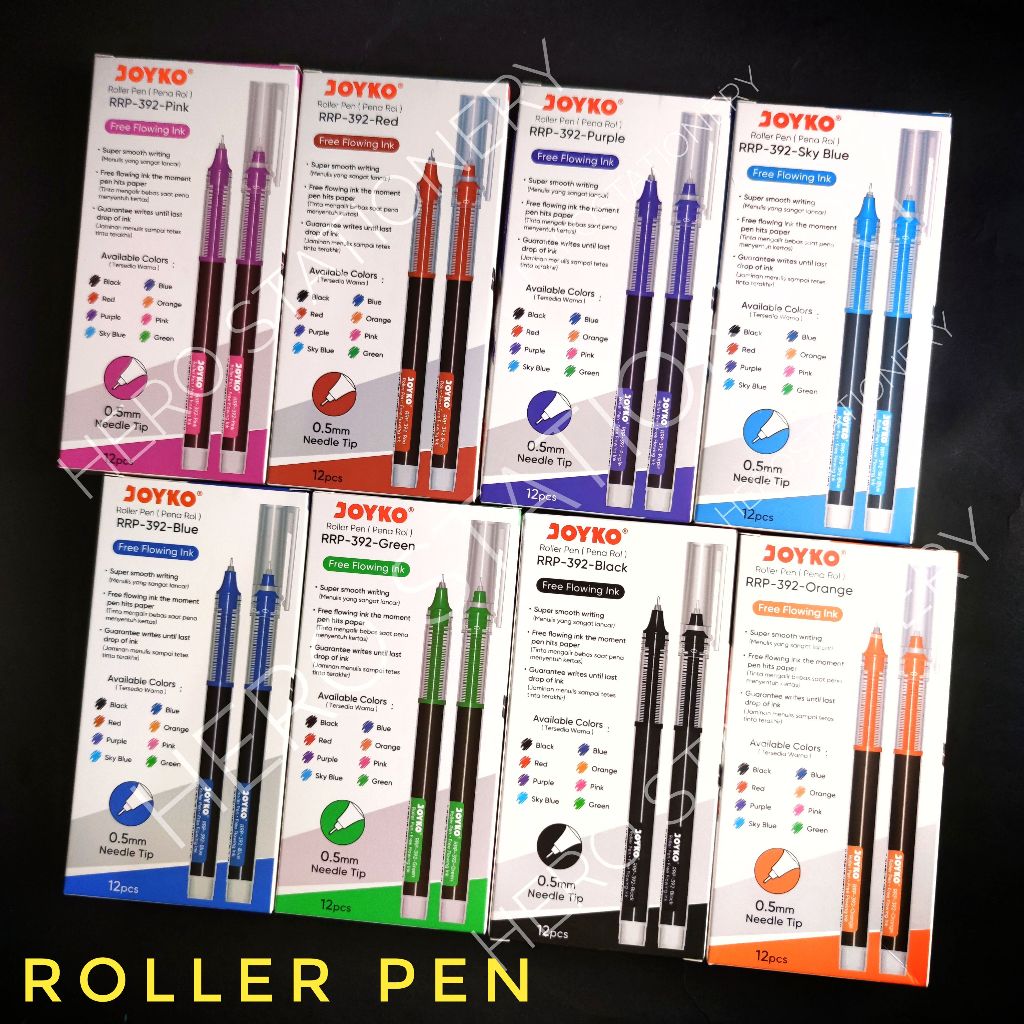 

SATUAN Roller pen halus super smooth joyko warna 0.5 mm RRP-392