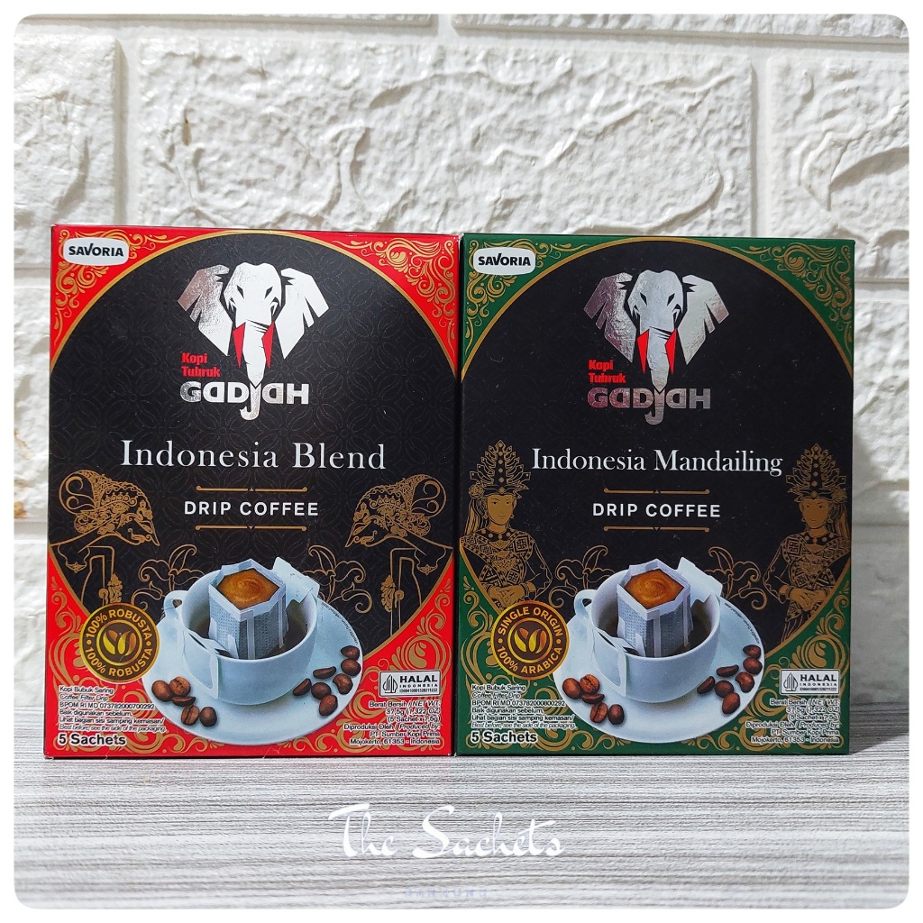 

Kopi Tubruk Gadjah Drip Coffee Indonesia Sachet