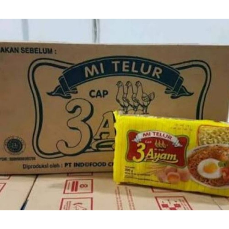 

MIE TELUR 3 AYAM 1 DUS (20pcs)