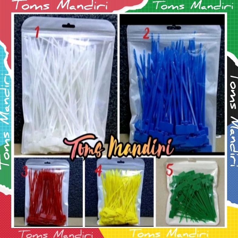 

MANTAP Kabel Ties Label Ties 4X1mm Ties kabel bendera