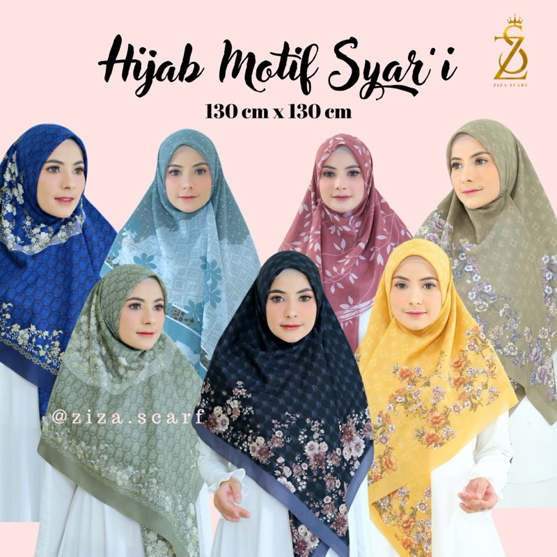 HIJAB MOTIF SYAR’I / JILBAB MOTIF SYAR’I / JILBAB MOTIF JUMBO / KERUDUNG MOTIF JUMBO