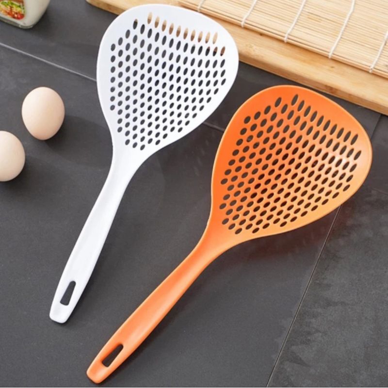 Centong plastik berlubang/ centong plastik bolong/ centong peniris plastik