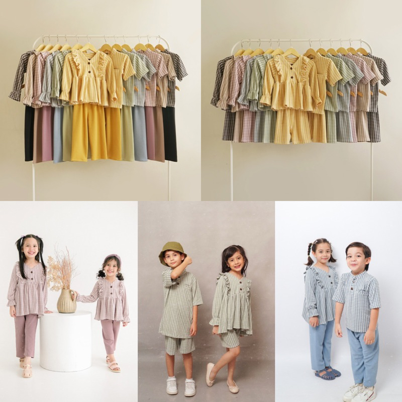 LITTLEYONNA - Ramies Series 3 in 1 Set | Setelan Anak 1-8 Tahun Unisex