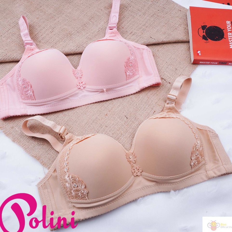 BEE  Bra Bh Busa Tanpa Kawat Ukuran Besar 36 38 4 42 44 46 Polini 333