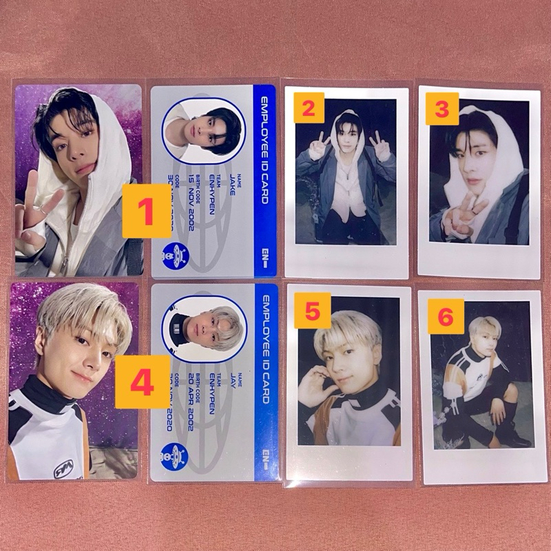 PHOTOCARD PC OFFICAL MD GGU GGU PACKAGE ENHYPEN JAKE JAY SELCA POLA MURAH MURCE