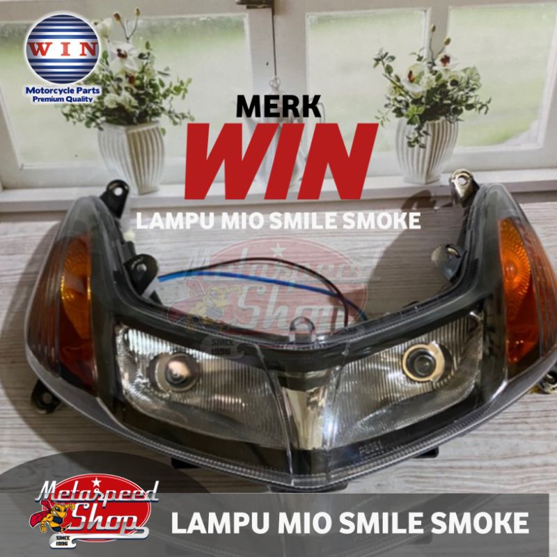 LAMPU DEPAN MIO SMILE CUSTOM SMOKE
