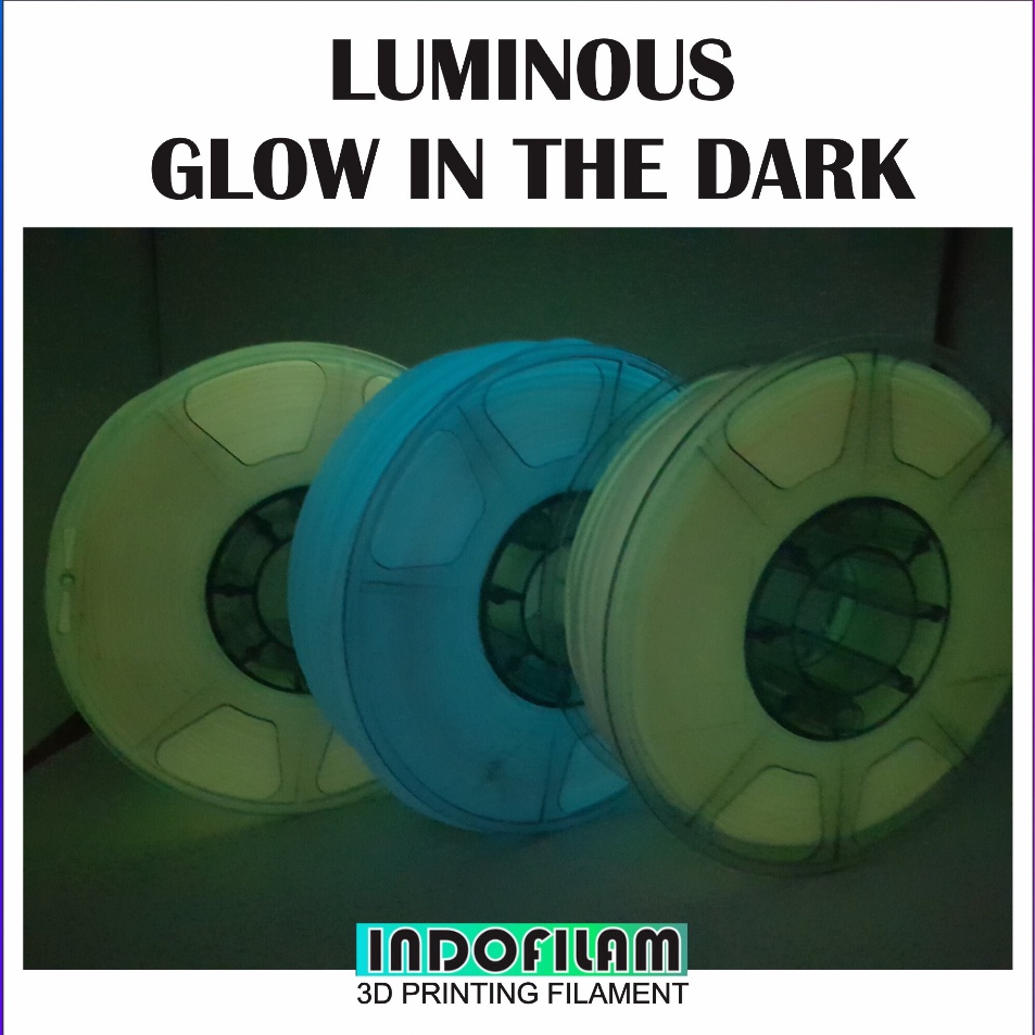Buruan Beli FILAMENT ABS LUMINOUS 1KG 5GR 25GR FOSFOR POSFOR GLOW IN THE DARK MULTI WARNA 175mm REFI