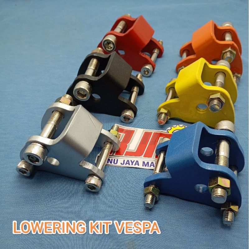 Lowering Kit Vespa Sprint Primavera Lx S Zelioni Custom Pemendek Shock  Belakang Vespa