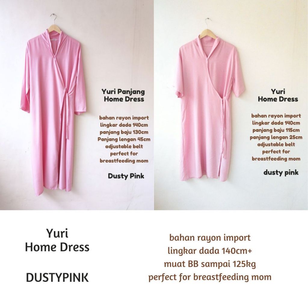 LD 140 Yuri Kimono Home Dress Kimono Daster Premium Busui Lahiran Hospital Friendly SizeJumbo