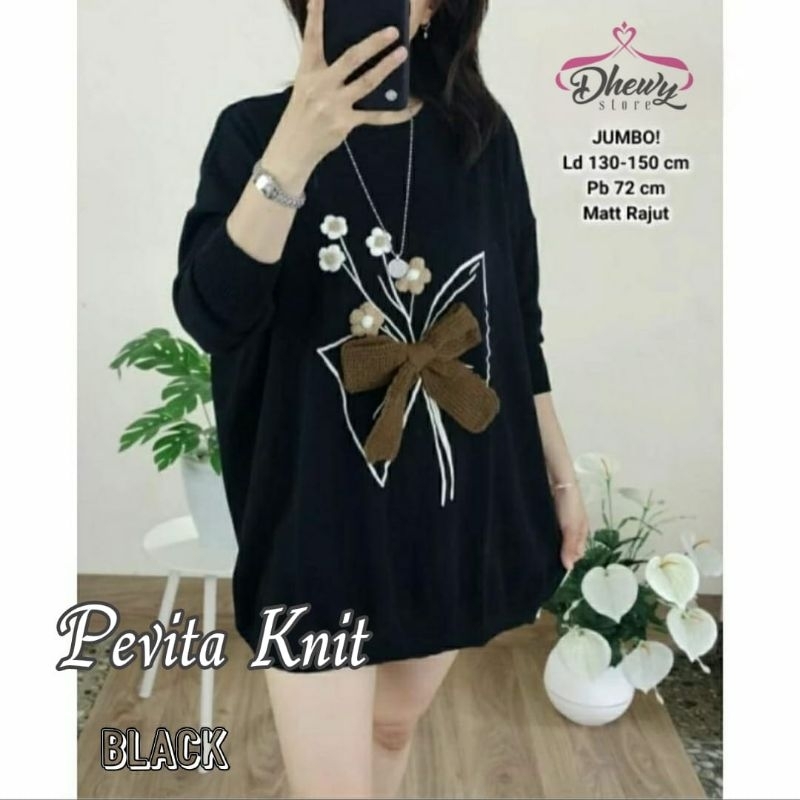 ATASAN BLOUSE WANITA JUMBO/NAURA/BLOUSE WANITA RAJUT JUMBO LD 150 CM FIT XXXXL