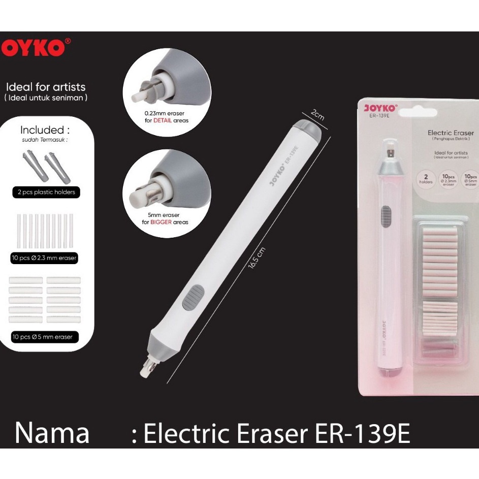 

joyko electric eraserpenghapus elektrik ER139E