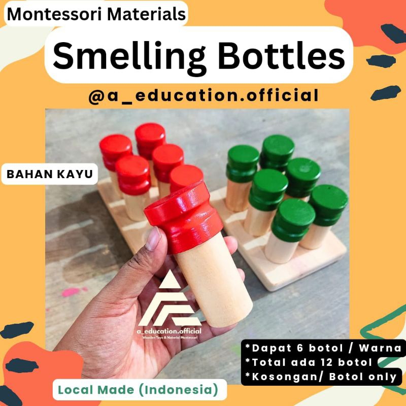 Montessori Smelling Bottle - Smelling Bottles - Smelling Cylinders Montessori