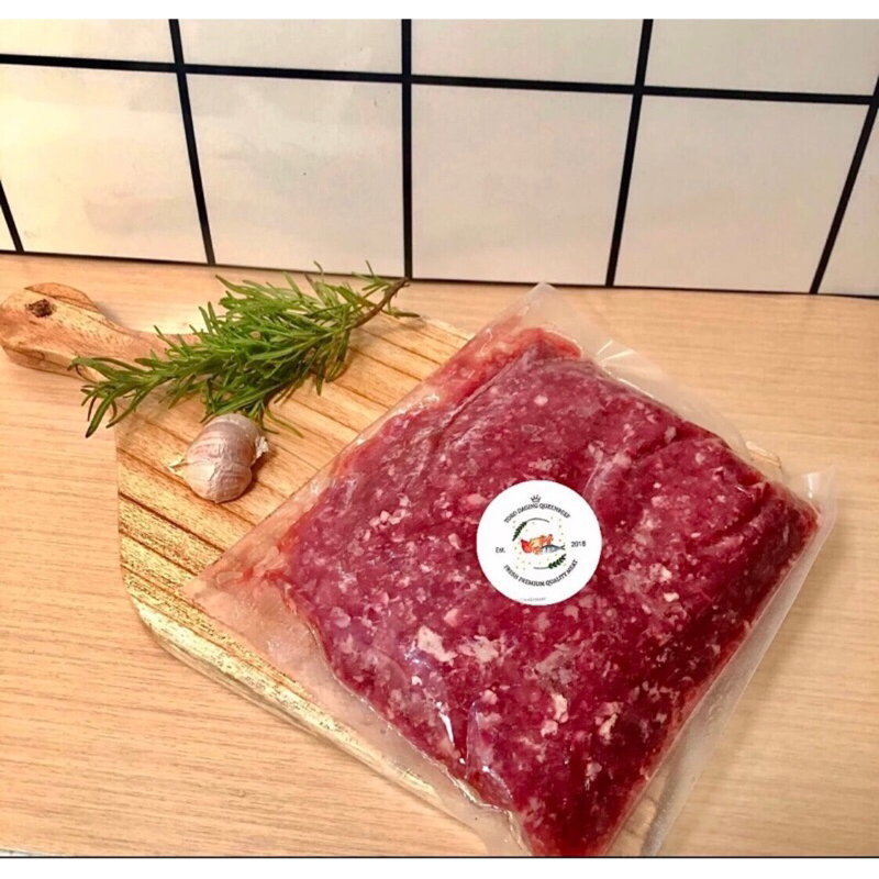 

Daging Giling Sapi Premium 1 kg Halal daging cincang , minced beef , grounded beef