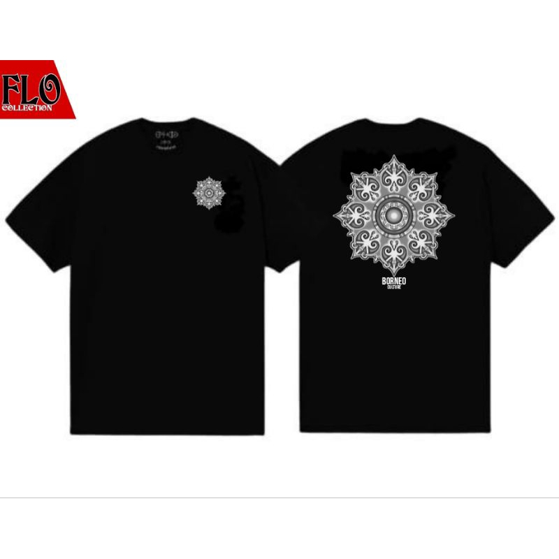 KAOS BORNEO MOTIF DAYAK