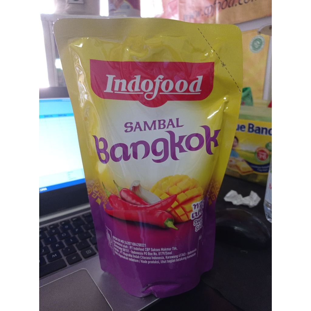 

INDOFOOD SAMBAL EXTRA PEDAS BANGKOK POUCH 1 KG