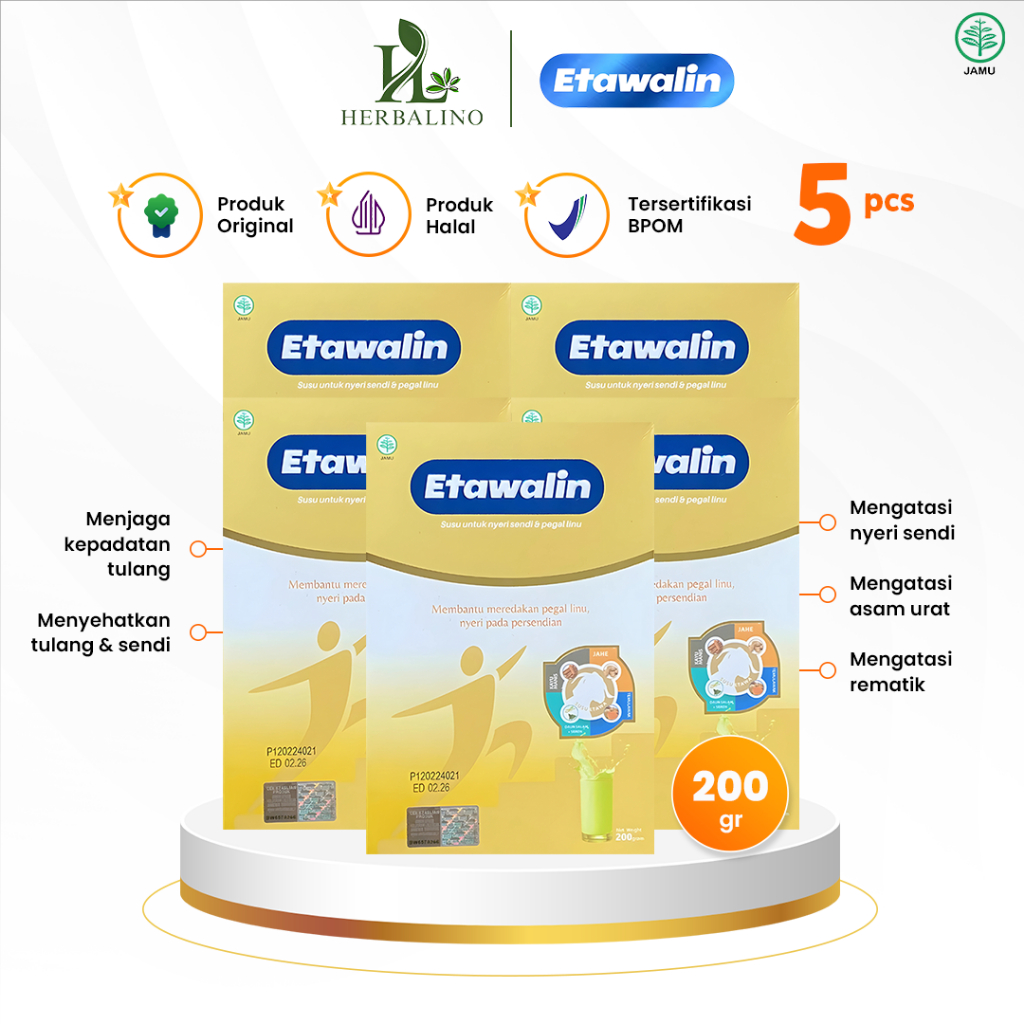 

Paket Etawalin Isi 5 Box Susu Kambing Etawa Herbal Goat Milk Atasi Masalah Sendi Dan Tulang Bpom
