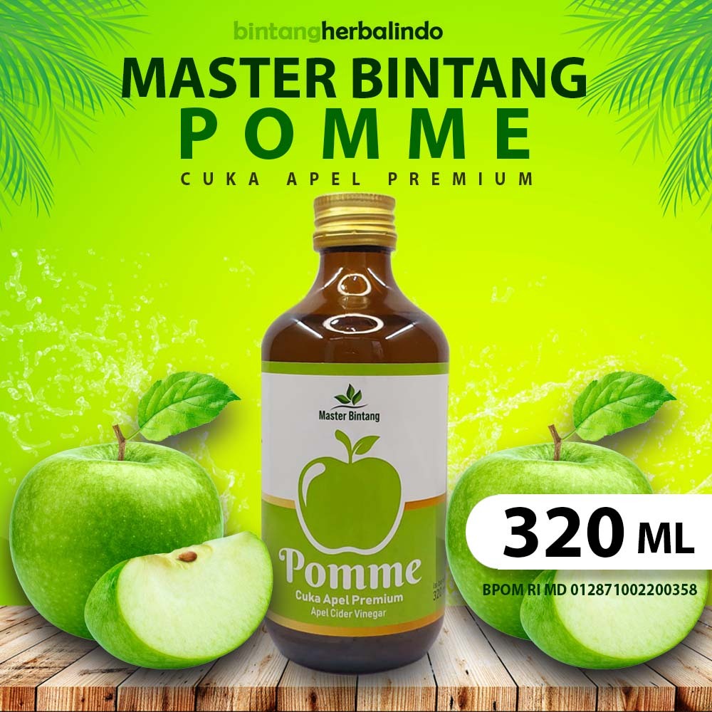 

Master Bintang Pomme Premium Apple Cider Vinegar Cuka Apel Murni 320ML