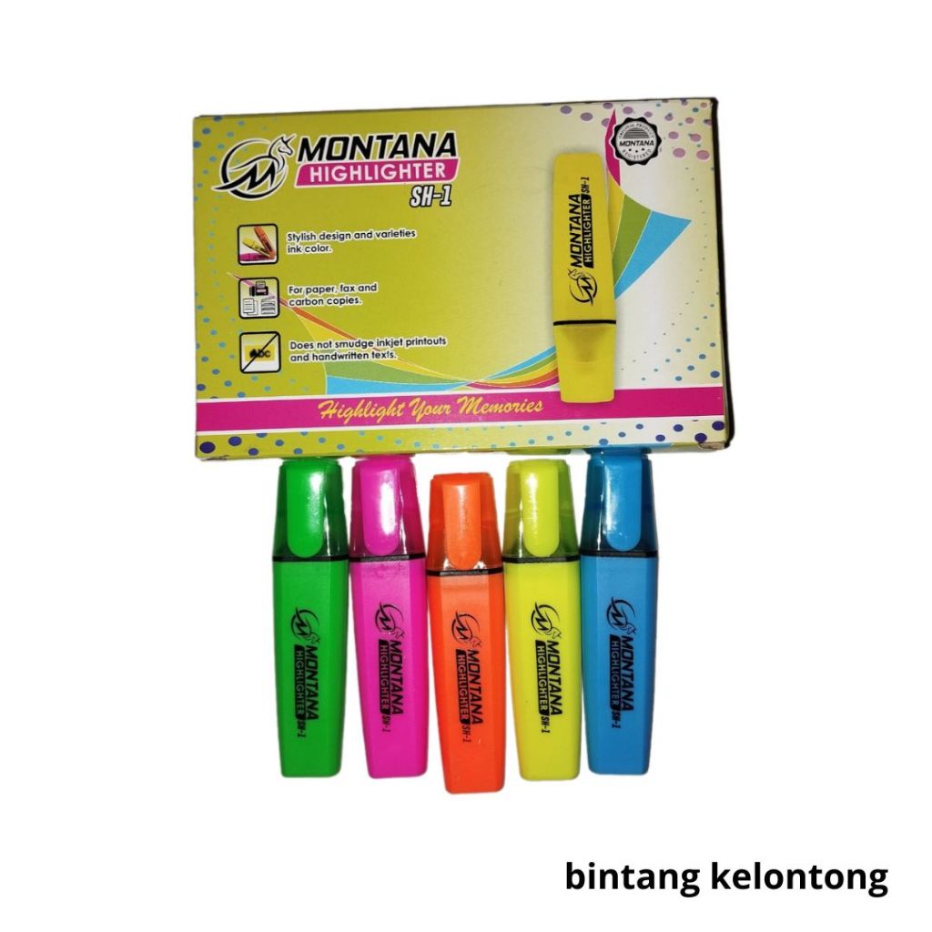 

STABILO 12 PCS / STABILO HIGHLIGHTER WARNA WARNI MONTANA / HIGHLIGHTER PEN