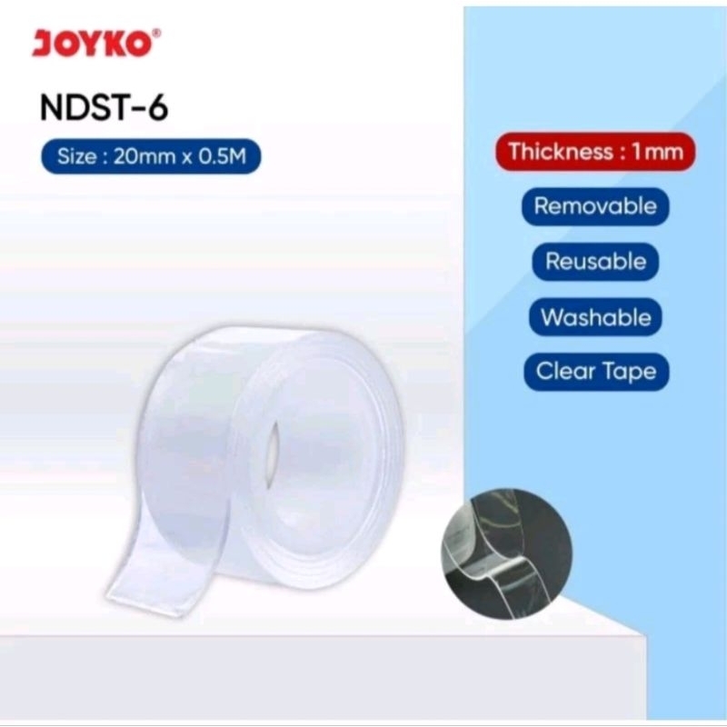 

Joyko Nano Double Sided Tape NDST-6 / Double Tape Transparant