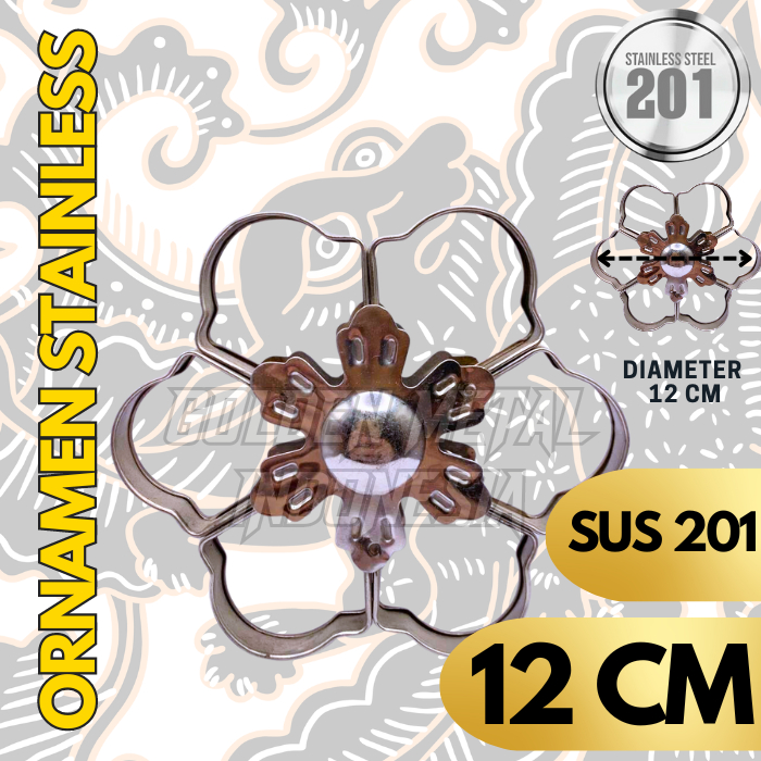 Aksesoris Pagar Stainless Ornamen BUNGA