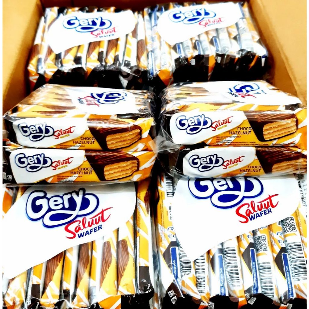 

GERY SALUT WAFER CHOCO HAZELNUT ( 6GR X 24PCS )