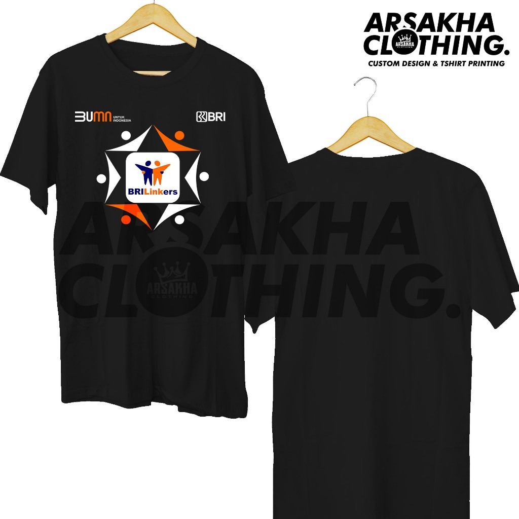 Kaos BUMN Bank BRI Brilinkers Terbaru Distro Cotton Combed 30S - Arsakha Clothing