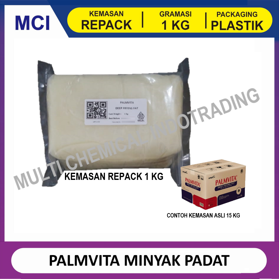 

PALMVITA DEEP FRYING FAT MINYAK PADAT REPACK 1 KG / MINYAK PADAT