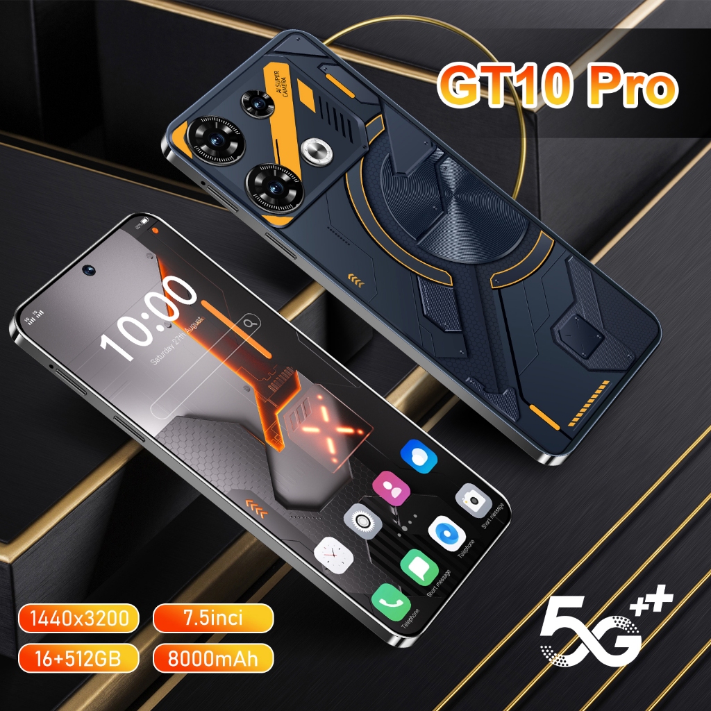 [ Terbaru 2024 hp promo ]  Hp murah  GT10 Pro 7,5 inch layar penuh  16GB+512GB Android 13 Dual SIM 4