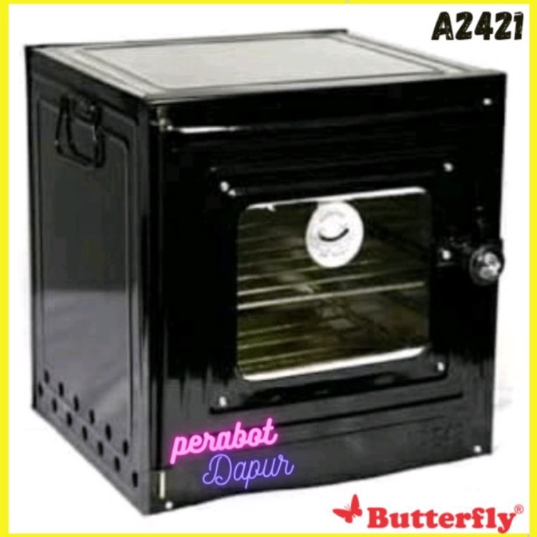KODE I89Q Butterfly Oven Kompor oven Butterfly Black A2421 2 Susun Butterfly Oven Tangkring A 2421 O
