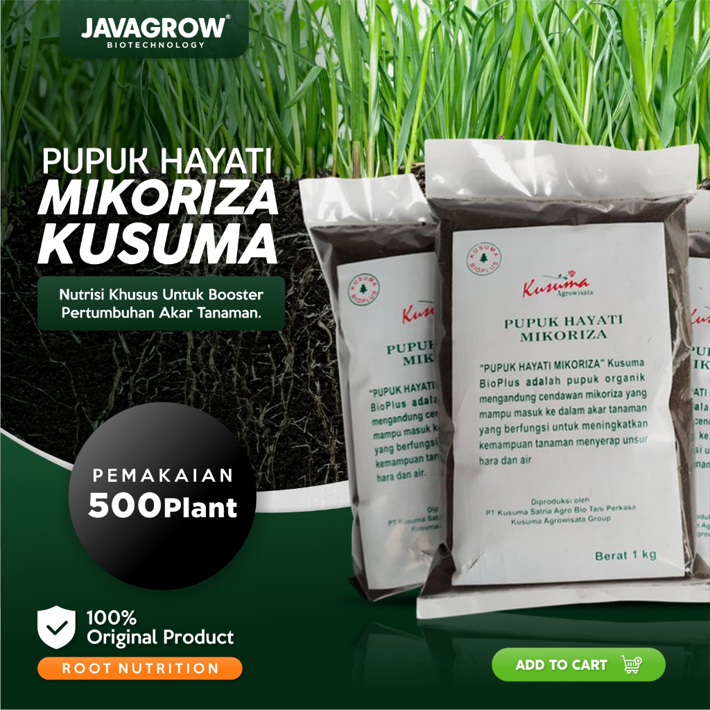 JAVAGROW - Pupuk Hayati Akar Mikoriza Kusuma Bioplus 1KG